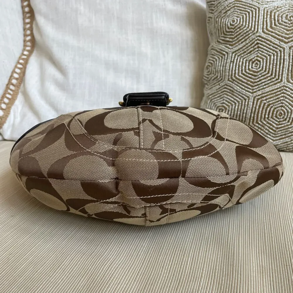 Rare Lmt Edition Coach 6426 Purple Suede Stripe Hobo Studs | Y2K Collector Grail - Picture 8 of 12
